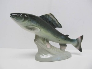 Large Vintage Ceramic Fish Statue