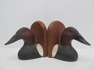 Nicely Detailed Larger Size Duck Head Bookend Set