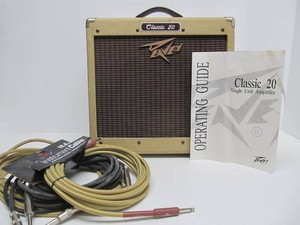 Excellent Working PEAVEY Classic 20 Electric Guitar Amplifier wAccessories