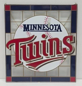 Minnesota Twins Stained Glass Style Window&nbsp