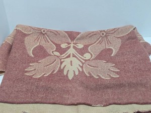 Vintage ORR HEALTH Wool Blanket wTulip Design