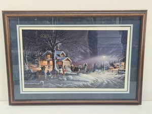 Framed Signed Numbered TERRY REDLIN Winter Wonderland Print