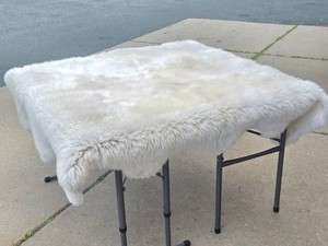 Auskin White Long Hair Sheepskin Rug - 72 x 62