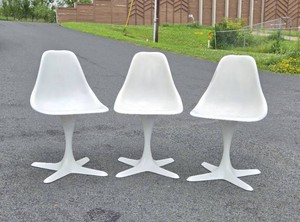 Set of 3 Mid Century BURKE Tulip Chairs