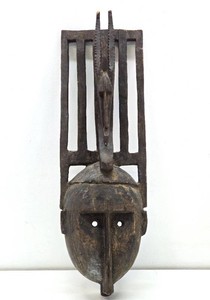 Very Nice Vintage African Bamana Ntomo Ceremonial Mask