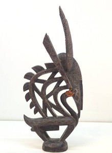 Vintage African Bamana Chi Wara Antelope Headdress #1