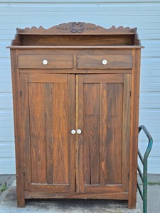 Antique Primitive Farmhouse Cabinet wDrawers