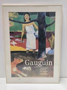 Large Framed Vintage GAUGUIN Exhibition Poster