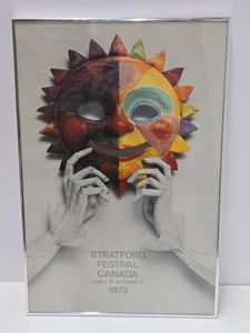 Vintage 1972 Stratford Festival Canada Lithograph Poster&nbsp