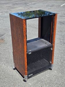 Very Nice TECHNICS by Panasonic Rolling Stereo Cabinet