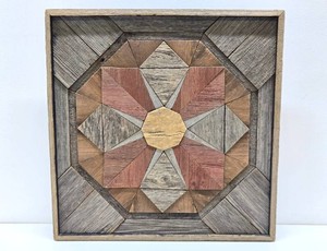 Great Looking Handmade Rustic Barnwood Wall Sculpture