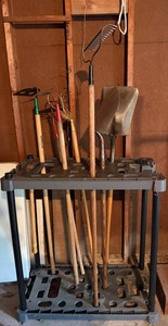Garden Tool Rack Assorted Long-Handled Tools