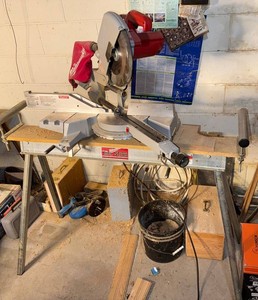 Miter Saw - Milwaukee Magnum Slide Compound 10 in 6496 With Tool Stand
