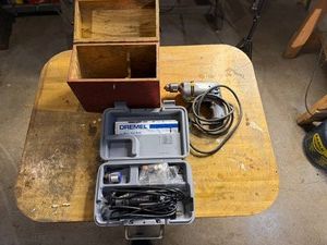 Rotary Tool Set - Dremel MultiPro 395 & Black & Decker Drill