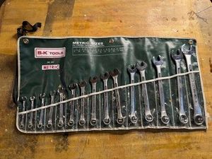 Metric Wrench Set - S-K Tools No. 1815 7mm to 22mm