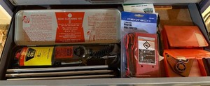 Vintage Sears Gun Cleaning Kit, Cen-Tech Digital Multimeter & Bearing Set Mixed Lot