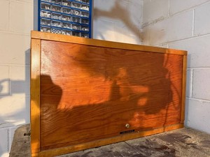 Wooden Tool Box Storage Cabinet With Drawers & Compartments
