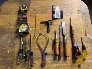 Hand Tools Mixed Lot Stanley Craftsman Johnson Rafter Square Manual