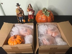 Halloween Thanksgiving Ceramic Decor Gerson International Sterling