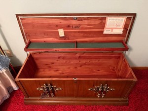 Hope Chest - Vintage Lane Sweetheart Cedar Chest - furniture is upstairs and needs to be moved down by buyer