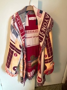Patriotic Woven Western Plains Company 100% Cotton Sweater Coat