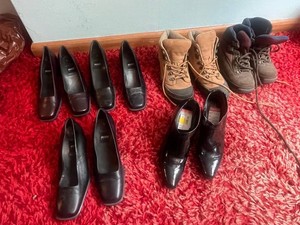 Womens Shoes Mixed Lot Ecco Pumps, Heels & Boots (6 Pairs)