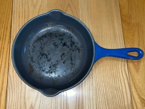 Cast Iron Skillet - Vintage Le Creuset No. 20 Blue
