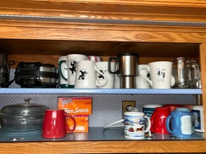Coffee Mug & Kitchenware Estate Lot - Bakers Dozen, Grrr 8, Taco Server