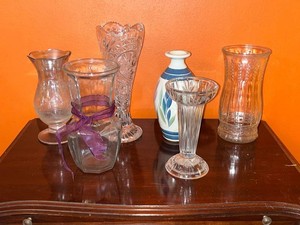 Decorative Glass & Ceramic Vase Assortment