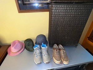 Hats & Shoes Mixed Lot Eddie Bauer, H.S. Trask, Sonoma, Relativity