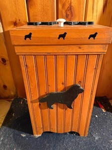 Dog Treat Cabinet Wooden Storage Box