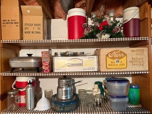 Canning Jars & Kitchen Storage Mixed Lot