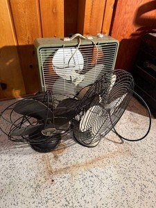 Vintage Electric Fan Lot Superlectric & Westinghouse 3 Fans