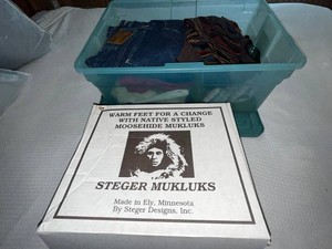 Steger Mukluks Retailed for $150, Wrangler, Ruff Hewn Mixed Lot - all in tote