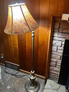 Floor Lamp - Vintage Floral Shade