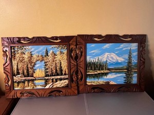 VTG Framed Landscape Paintings - L. Reyna 22x26 Each (Lot of 2)