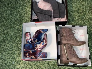 Womens Boots Mixed Lot - Katy Perry (retails $149), Bandolino & Crunchy Crunch (Lot of 3 Pairs)