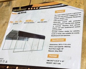 Landhonor Metal Carport ( LHR-MC1119)