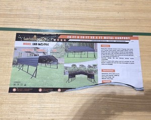 Landhonor Metal Carport (LHR-MC2084)
