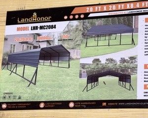 Landhonor Metal Carport (LHR-MC2084)