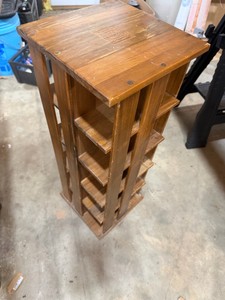 Wood rotating stand