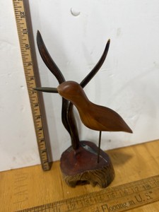 Wood Bird Sculpture