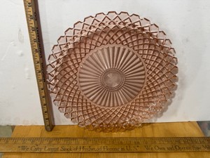 Large Pink Glass platter