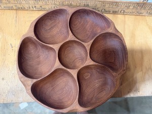 Wood Nut Serving Dish
