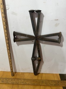 Railroad Spike Cross
