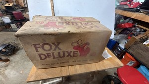 Case of Fox Deluxe with bottles