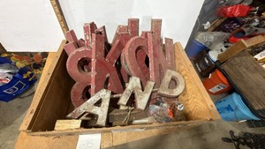 Box of Metal Letters