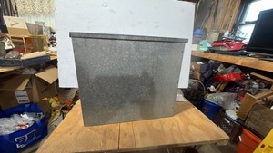 Milk Crate with Salt and Pepper Shakers
