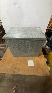 Milk Crate with Salt and Pepper Shakers
