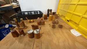 Wood Salt and Pepper Shakers